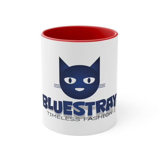 Accent Mug — Bluestray Cat Logo Coffee Cup