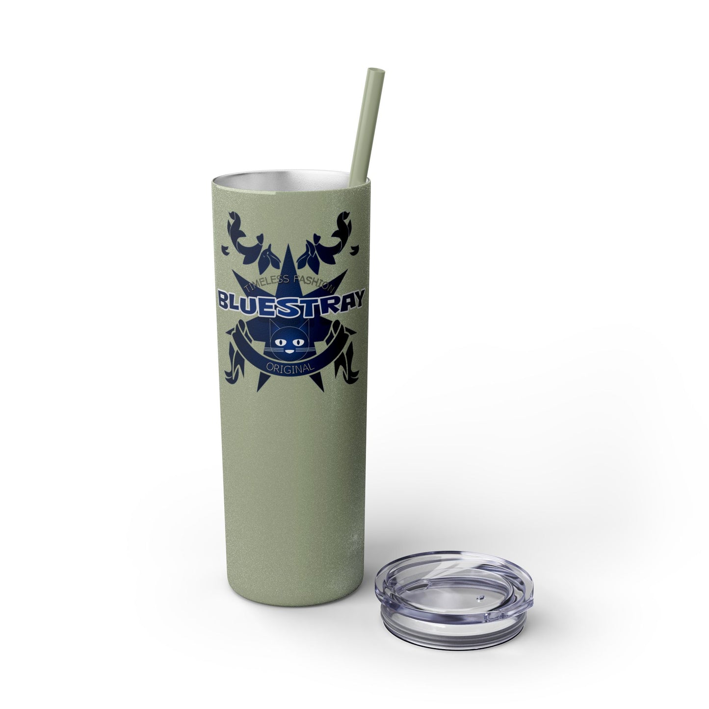 Bluestray Crab Skinny Tumbler — 20oz Stainless Travel Cup with Straw