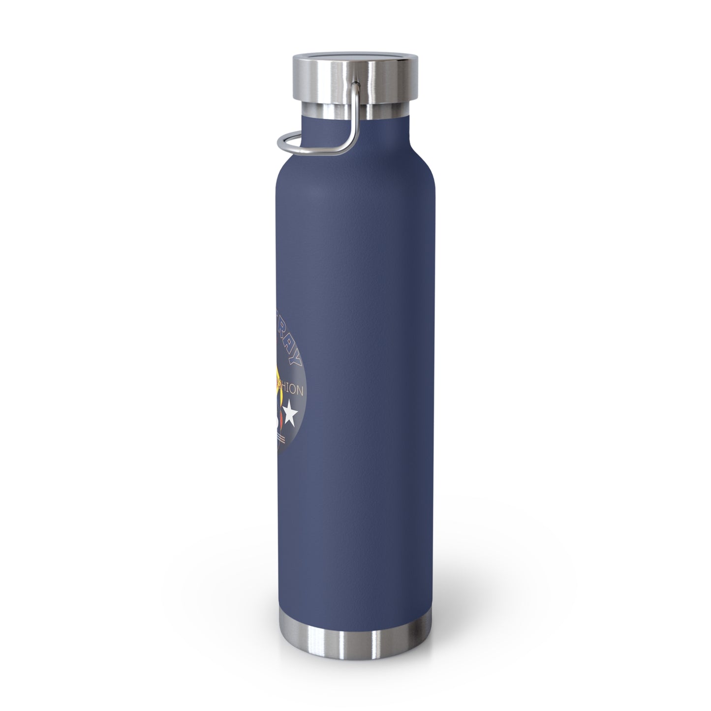 22oz Copper Bluestray Vacuum Bottle — Retro Campfire Logo Insulated Water Bottle