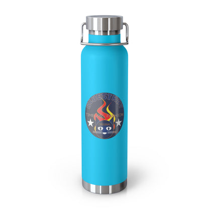 22oz Copper Bluestray Vacuum Bottle — Retro Campfire Logo Insulated Water Bottle