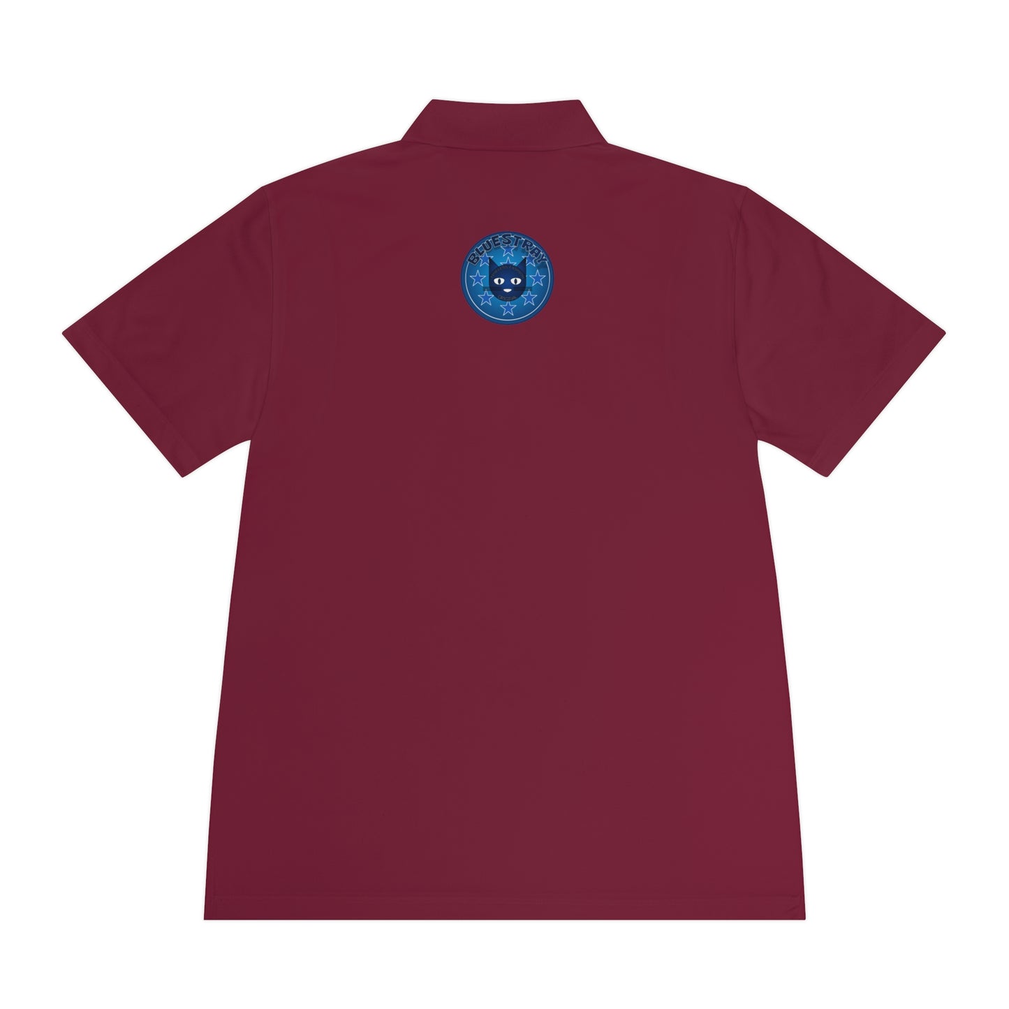 Men's Polo Shirt — Bluestray Galaxy Cat Logo Athletic Golf Shirt