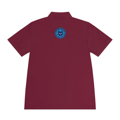 Men's Polo Shirt — Bluestray Galaxy Cat Logo Athletic Golf Shirt