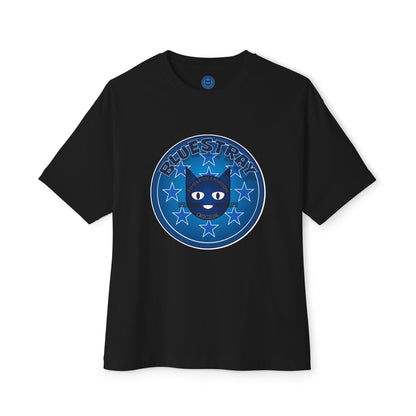 Blue Cat Stars Tee — "Bluestray" Graphic T-Shirt