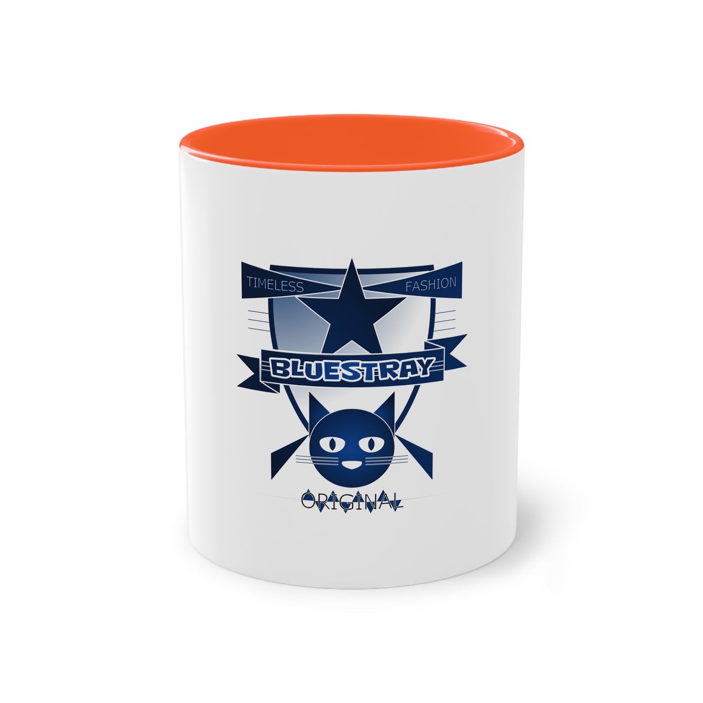 Bluestray Cat Crest Coffee Mug — Two-Tone 11oz