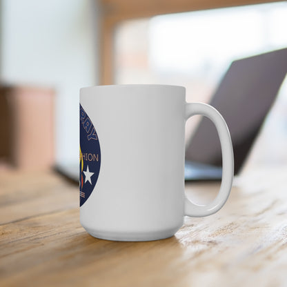 Bluestray Cat Logo 15oz Coffee Mug — Timeless Fashion Retro Design