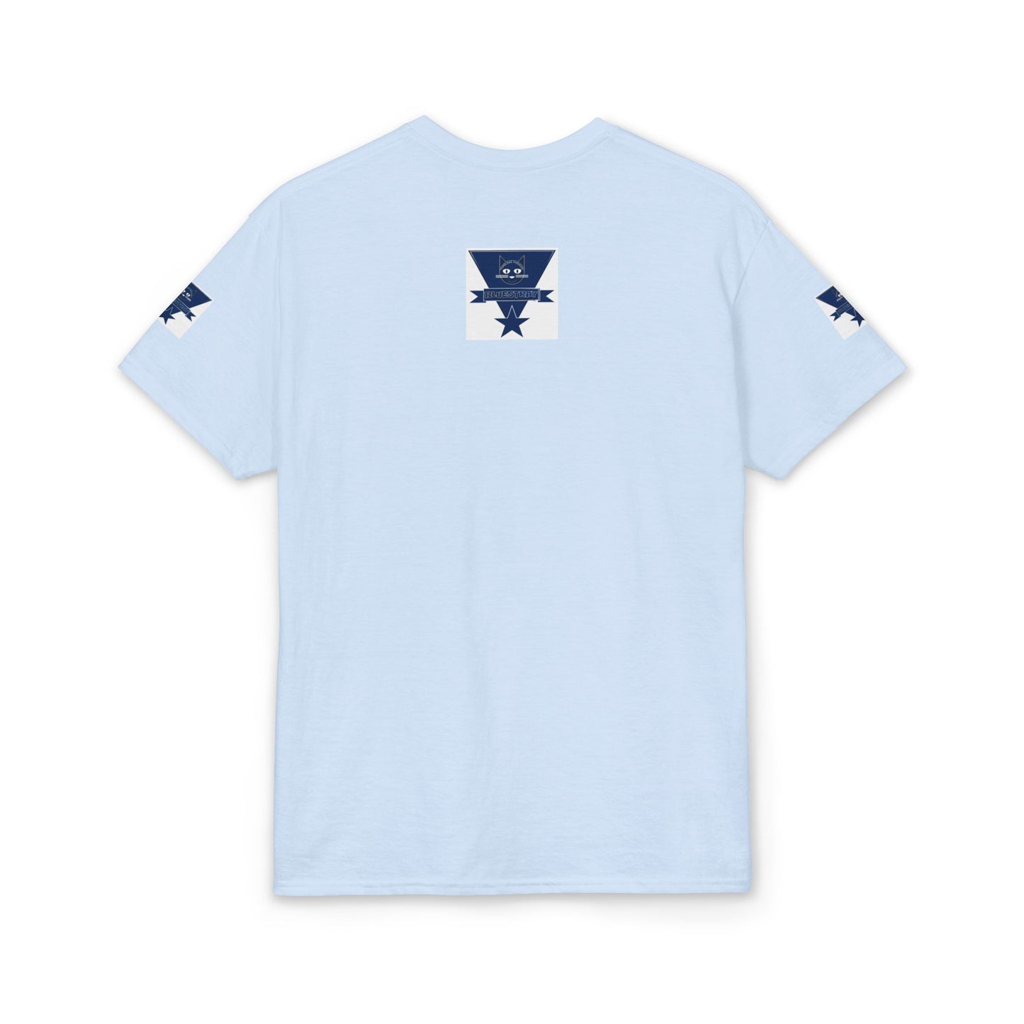 Bluestray Cat Graphic T-Shirt — Retro Star Logo Tee