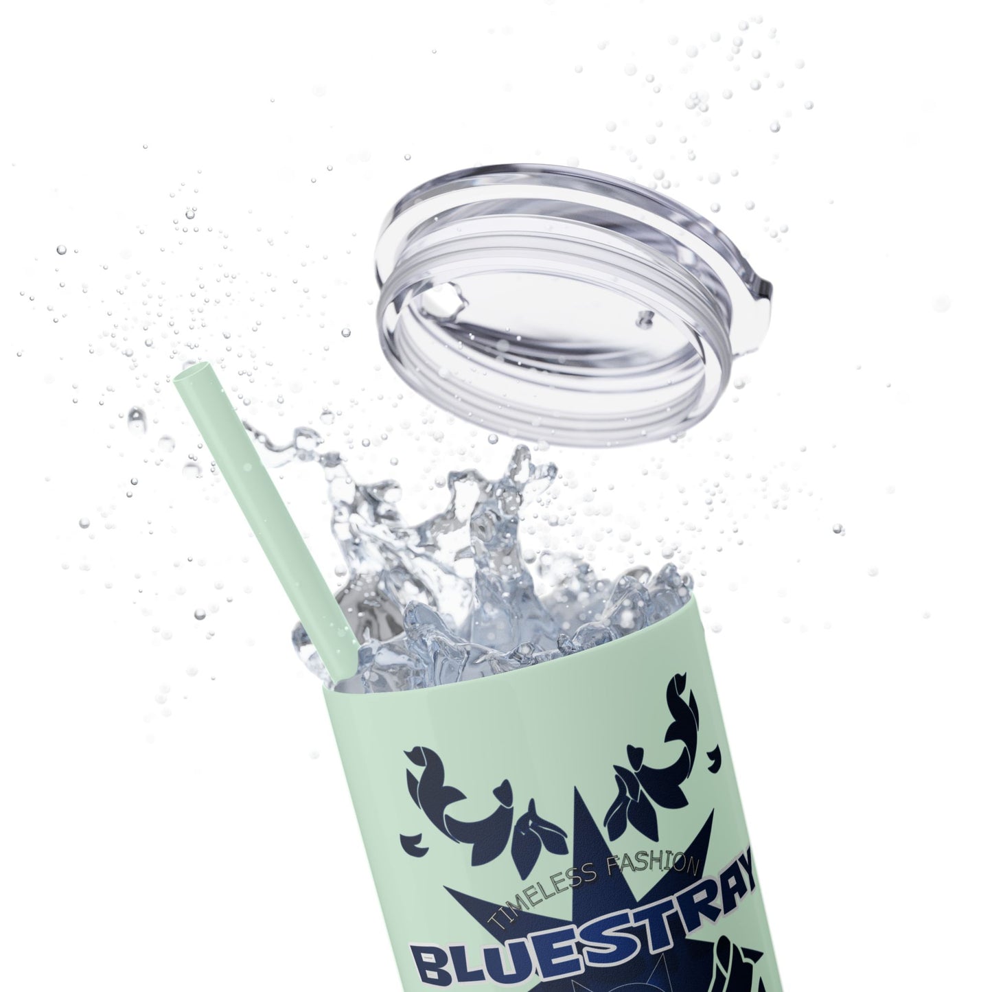 Bluestray Crab Skinny Tumbler — 20oz Stainless Travel Cup with Straw