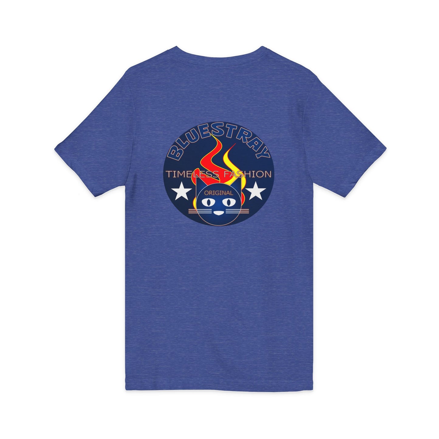 Time Station Equestrian Bluestray Cat V-Neck Tee