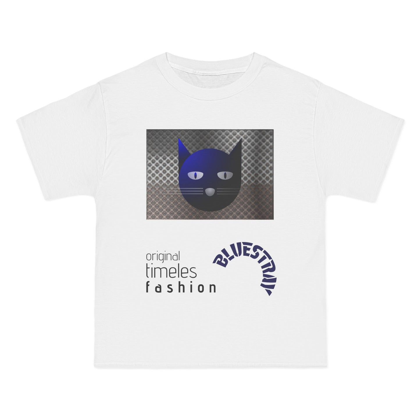 Bluestray Cat Graphic T-Shirt — 'BluesTown' Fashion Tee