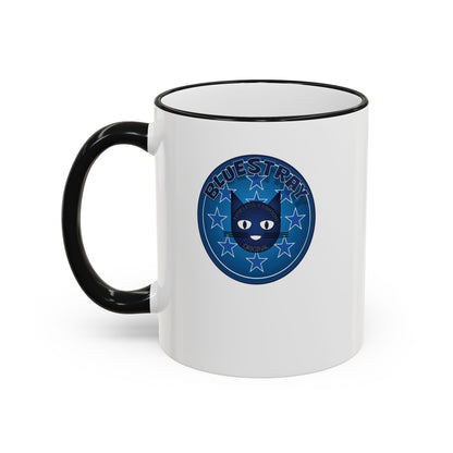 Bluestray Celtic Compass Accent Rim Mug — 11oz & 15oz Rustic Nautical Coffee Cup