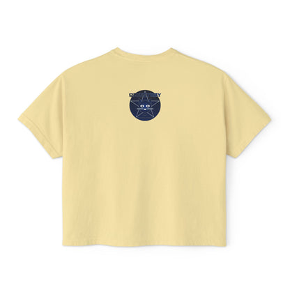 Bluestray Cat Graphic Tee — Women's Boxy Casual Top