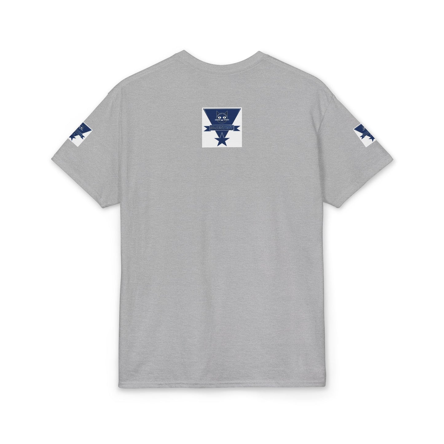 Bluestray Cat Graphic T-Shirt — Retro Star Logo Tee