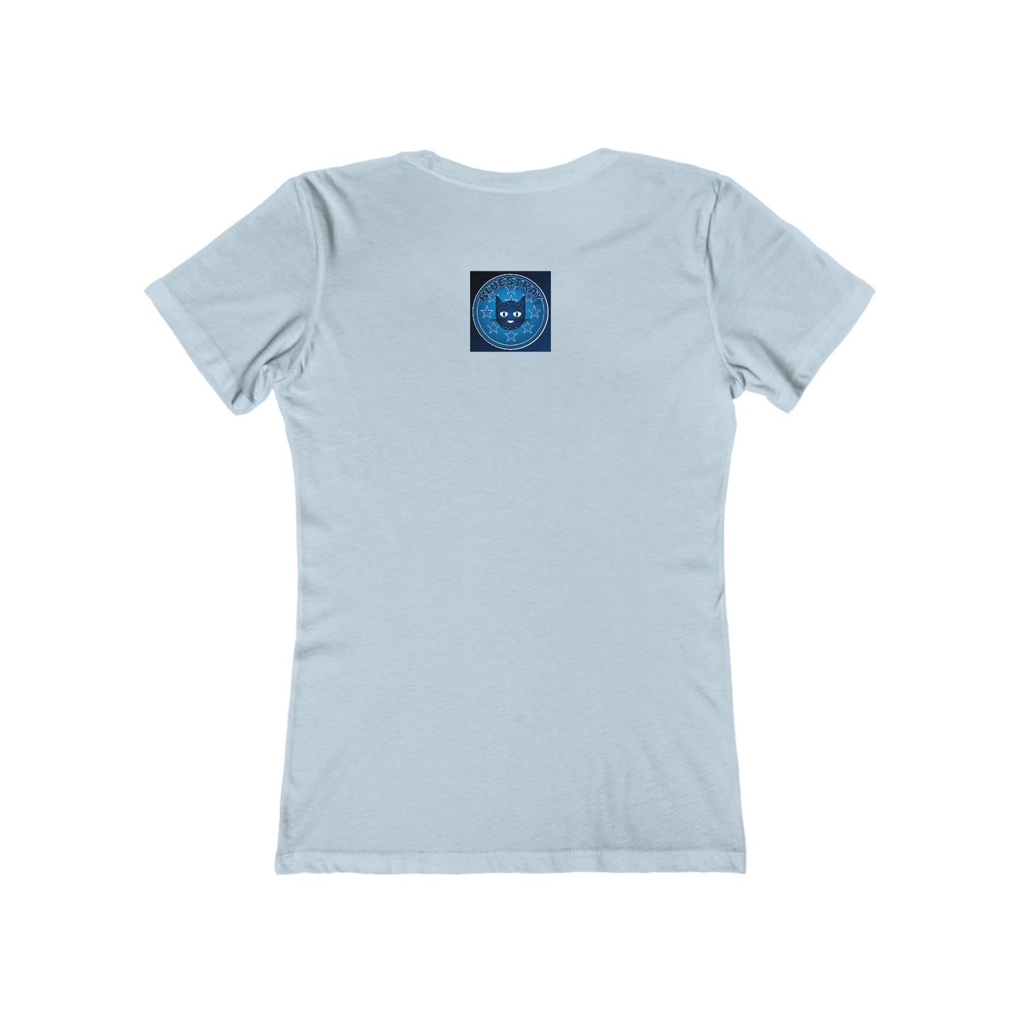 Women’s Boyfriend Tee — Bluestray Crescent Cat Graphic T-Shirt