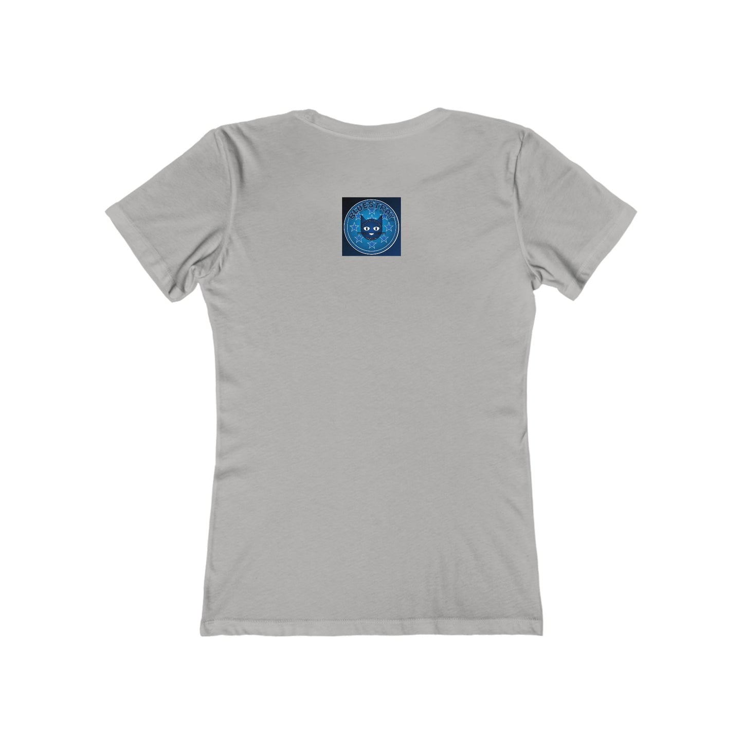 Women’s Boyfriend Tee — Bluestray Crescent Cat Graphic T-Shirt