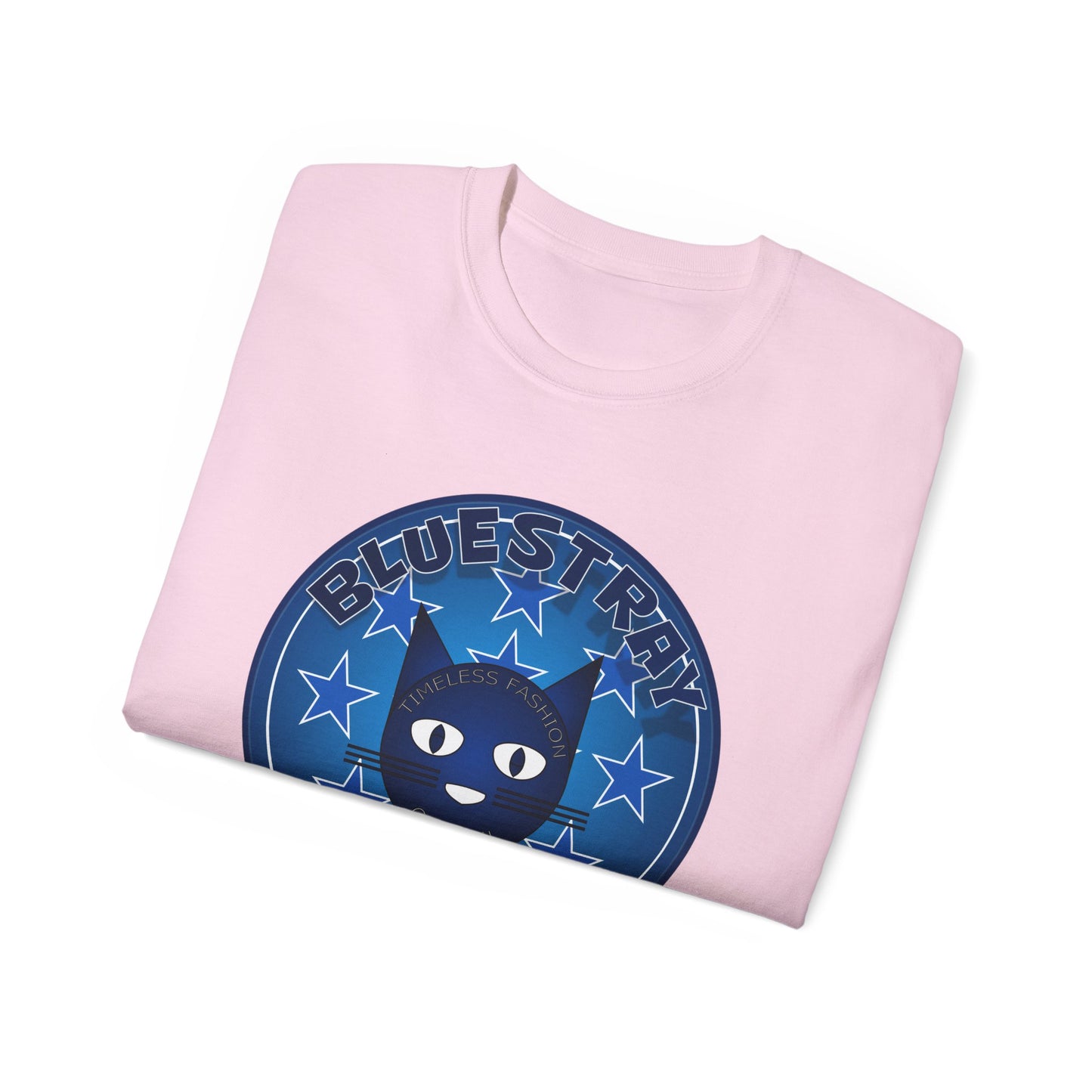 Bluestray Cat T‑Shirt — Blue Star Graphic Tee