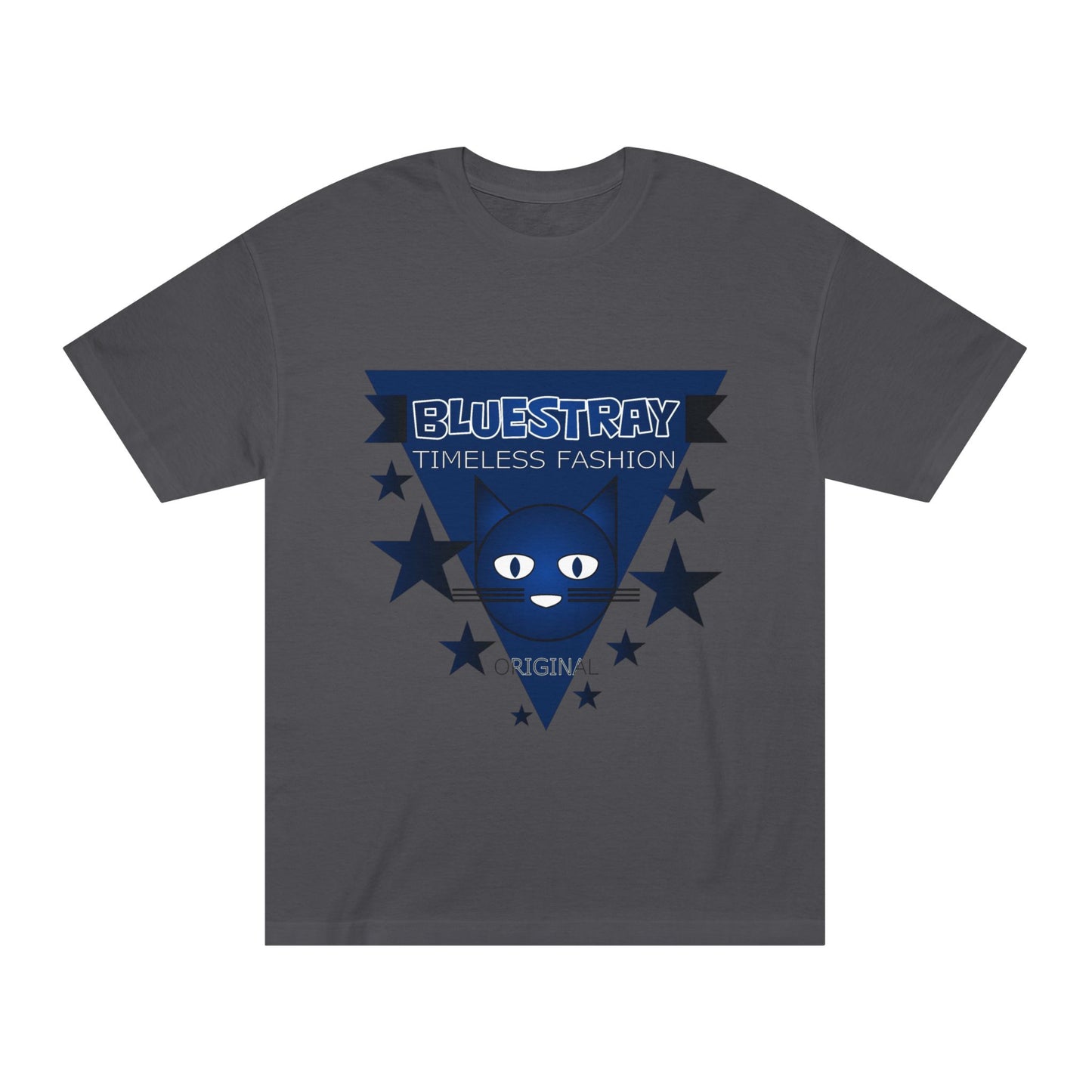 Bluestray Timeless Fashion Tee — Vintage Cat Triangle Logo T‑Shirt