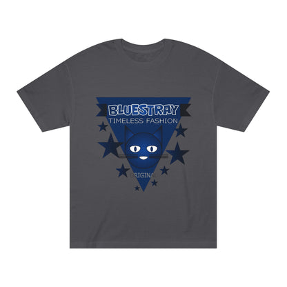 Bluestray Timeless Fashion Tee — Vintage Cat Triangle Logo T‑Shirt