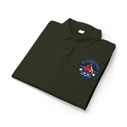Embroidered Firefighter Patch Polo — Men’s Bluestray Performance Work Shirt