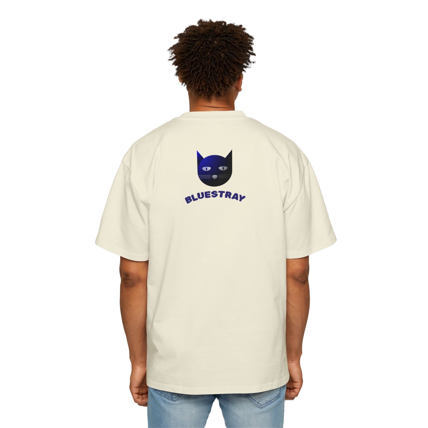 Bluestray Cat Tee — Graphic Men's Oversized T-Shirt