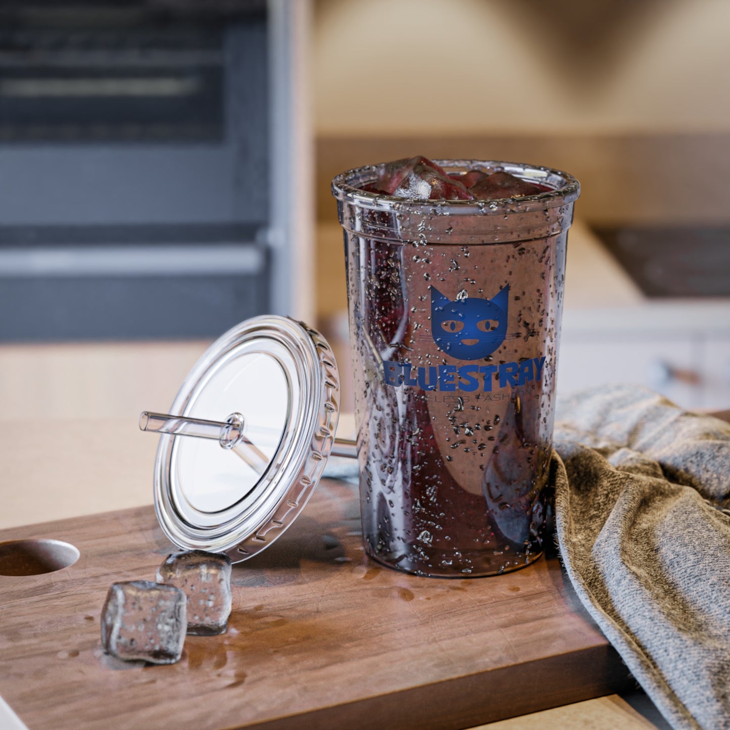 Bluestray Clear Acrylic Tumbler with Straw