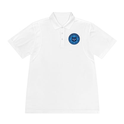 Men's Polo Shirt — Bluestray Galaxy Cat Logo Athletic Golf Shirt