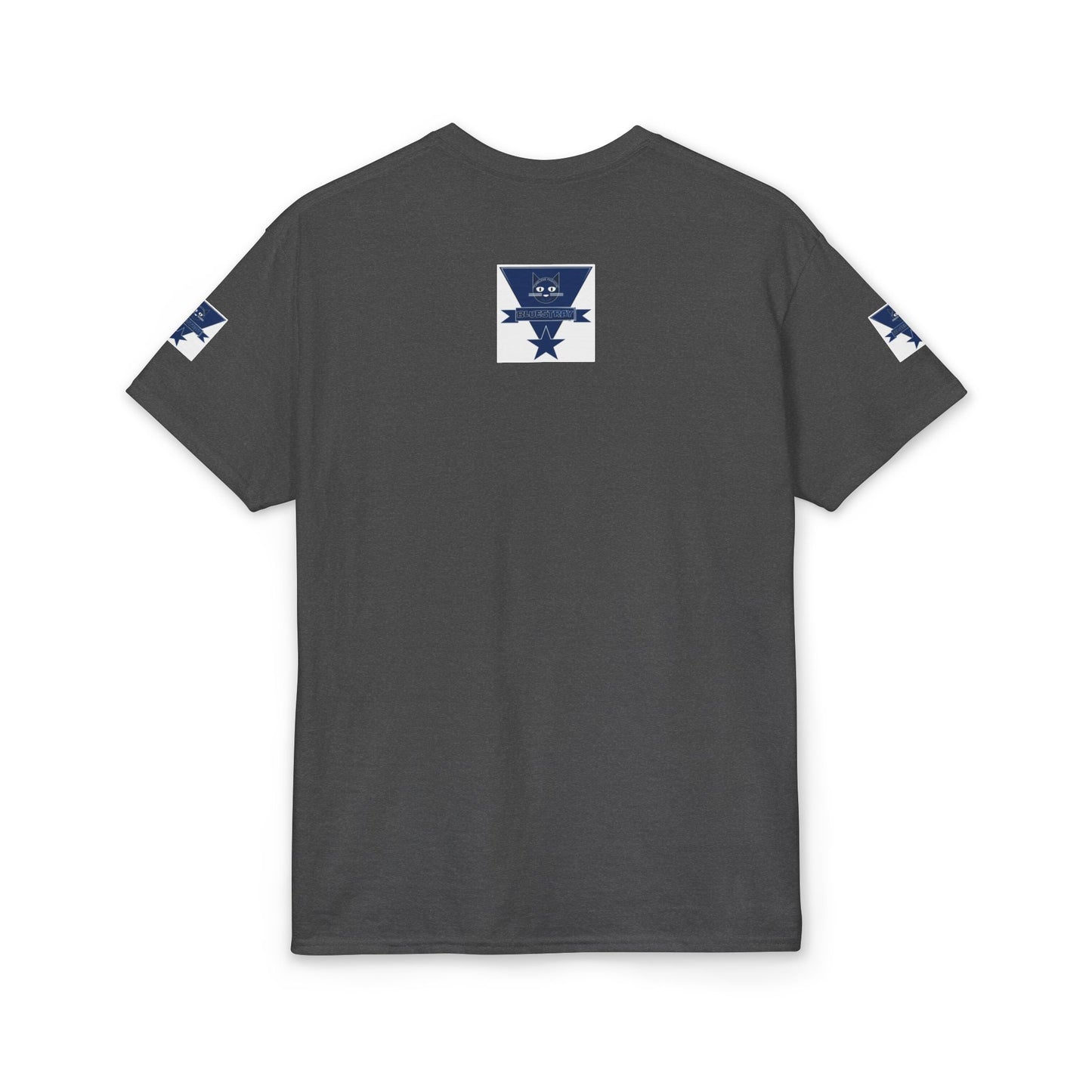 Bluestray Cat Graphic T-Shirt — Retro Star Logo Tee