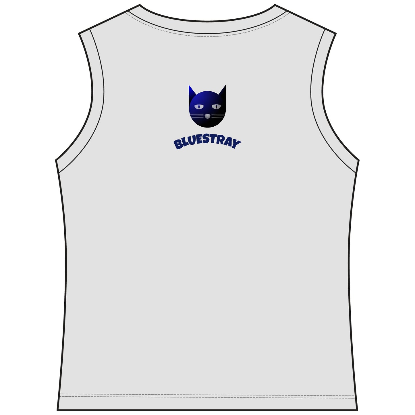 Bluestray Cat V-Neck Tank — Women's Sleeveless Graphic Tee