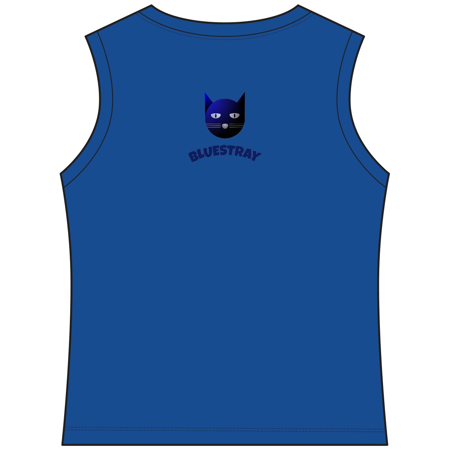 Bluestray Cat V-Neck Tank — Women's Sleeveless Graphic Tee