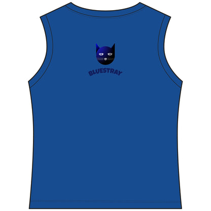 Bluestray Cat V-Neck Tank — Women's Sleeveless Graphic Tee