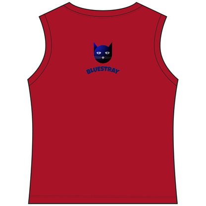 Bluestray Cat V-Neck Tank — Women's Sleeveless Graphic Tee