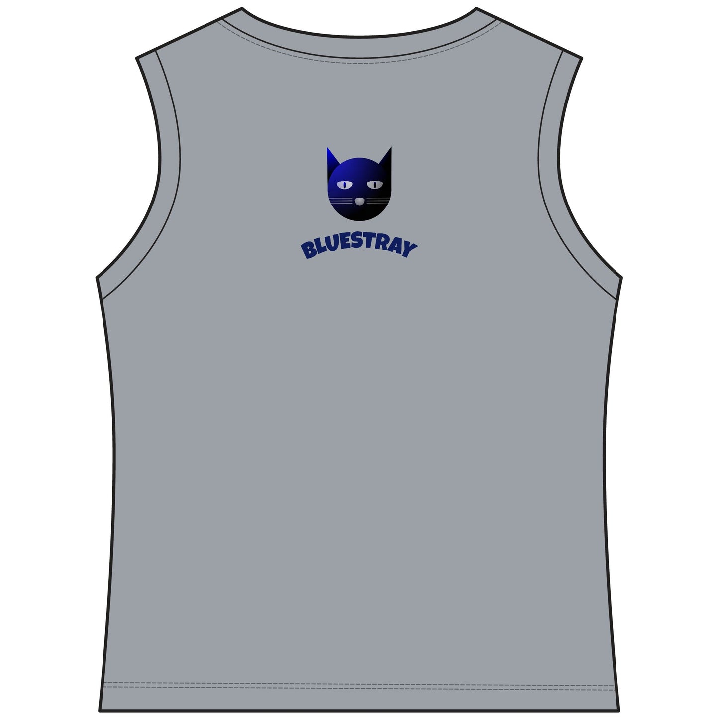 Bluestray Cat V-Neck Tank — Women's Sleeveless Graphic Tee