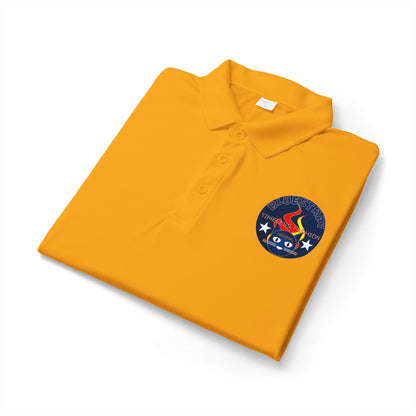 Embroidered Firefighter Patch Polo — Men’s Bluestray Performance Work Shirt