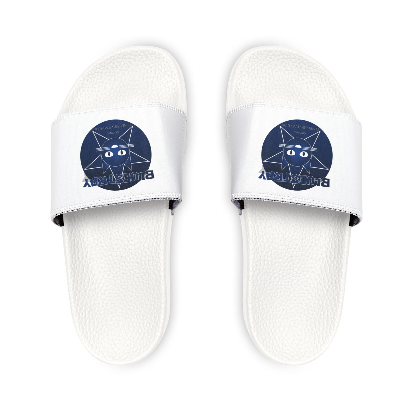 Women's Slide Sandals — Removable-Strap Bluestray Cat Logo Slides