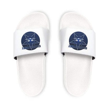 Women's Slide Sandals — Removable-Strap Bluestray Cat Logo Slides