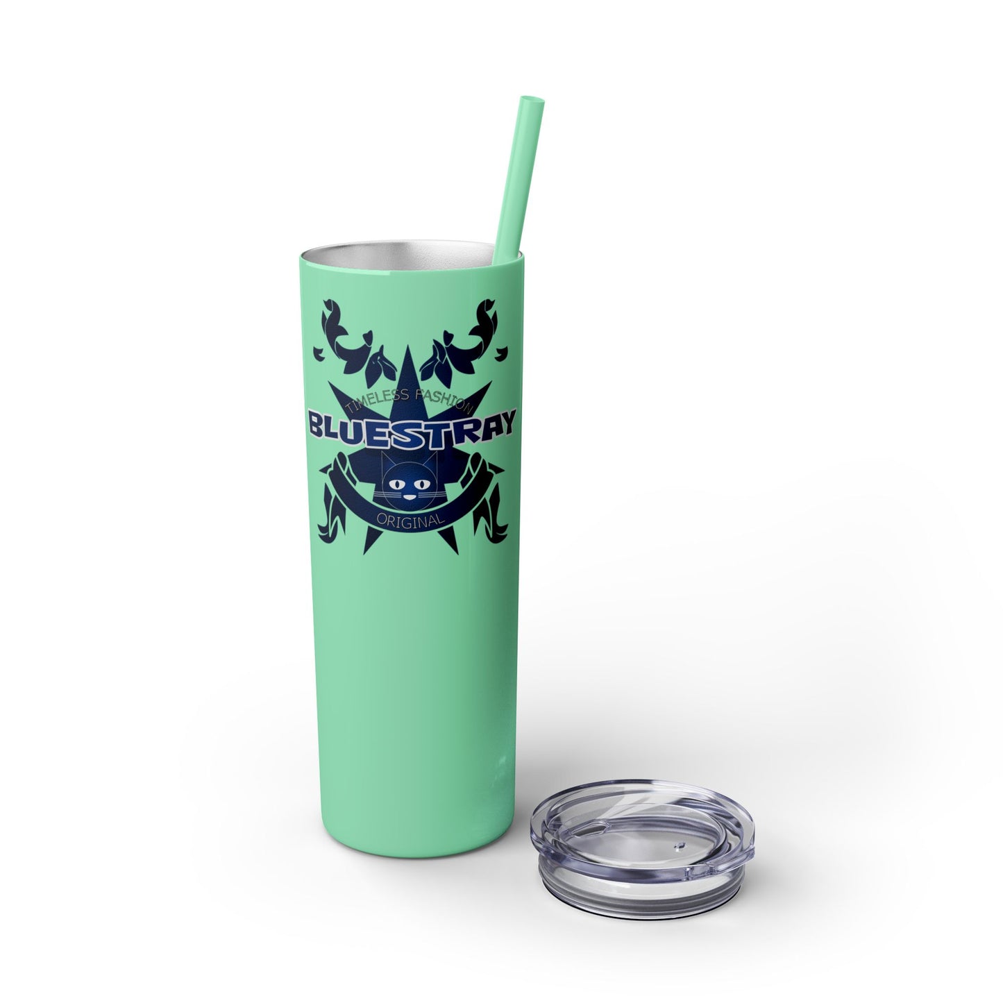 Bluestray Crab Skinny Tumbler — 20oz Stainless Travel Cup with Straw