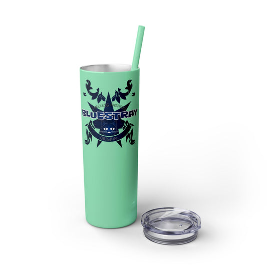 Bluestray Crab Skinny Tumbler — 20oz Stainless Travel Cup with Straw