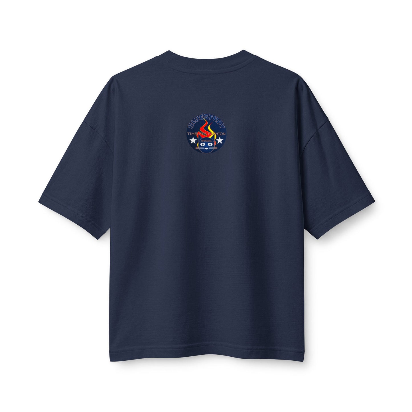 Bluestray Flame Mascot T-Shirt — Retro Campfire Logo Tee