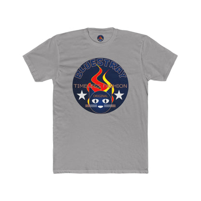 Retro Cat Flame Logo Tee — Bluestay Time & Motion Graphic T-Shirt