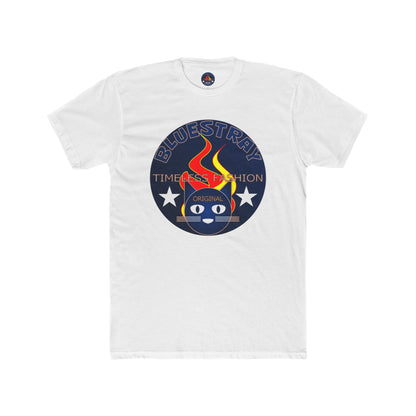 Retro Cat Flame Logo Tee — Bluestay Time & Motion Graphic T-Shirt