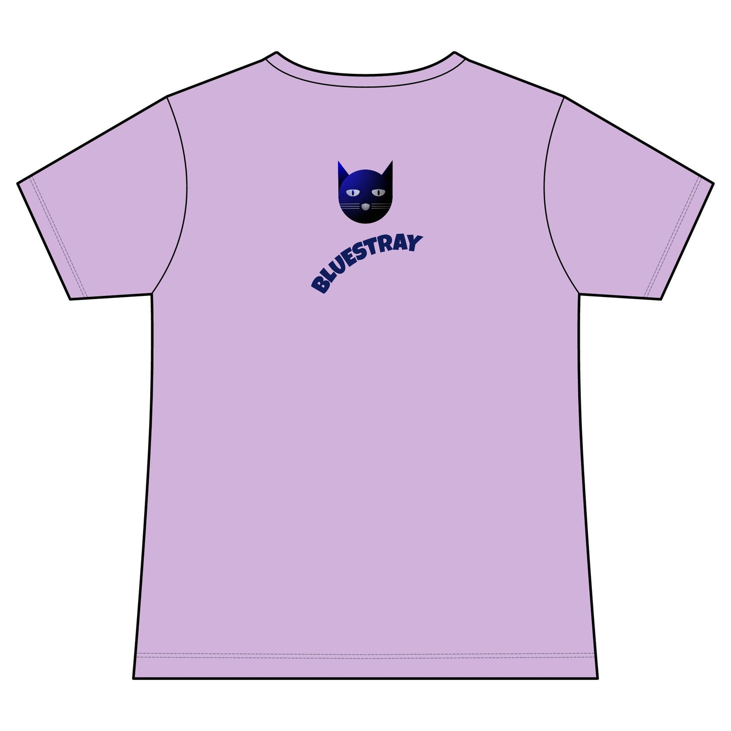 Bluestray Cat V-Neck Tee — Women's Graphic Cat Shirt