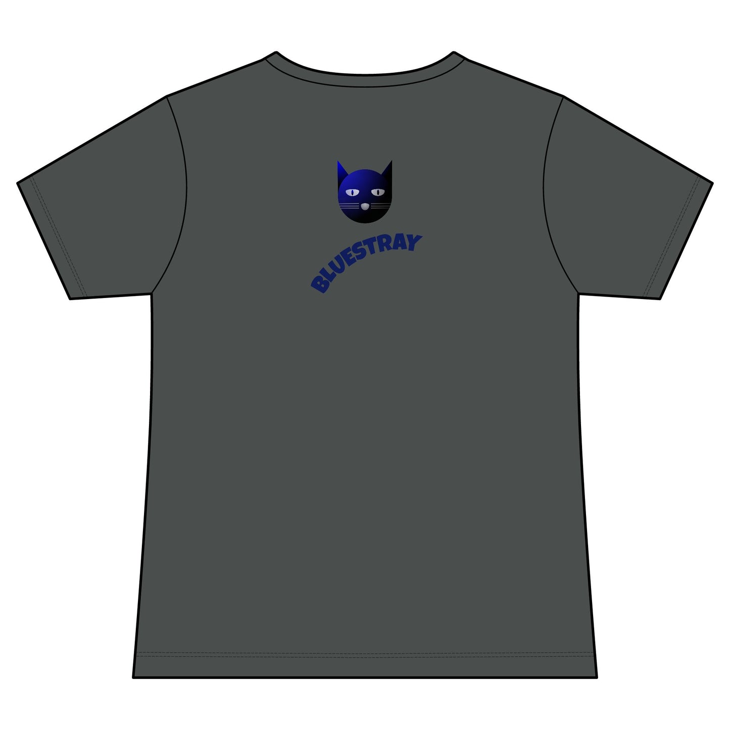 Bluestray Cat V-Neck Tee — Women's Graphic Cat Shirt