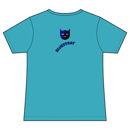 Bluestray Cat V-Neck Tee — Women's Graphic Cat Shirt