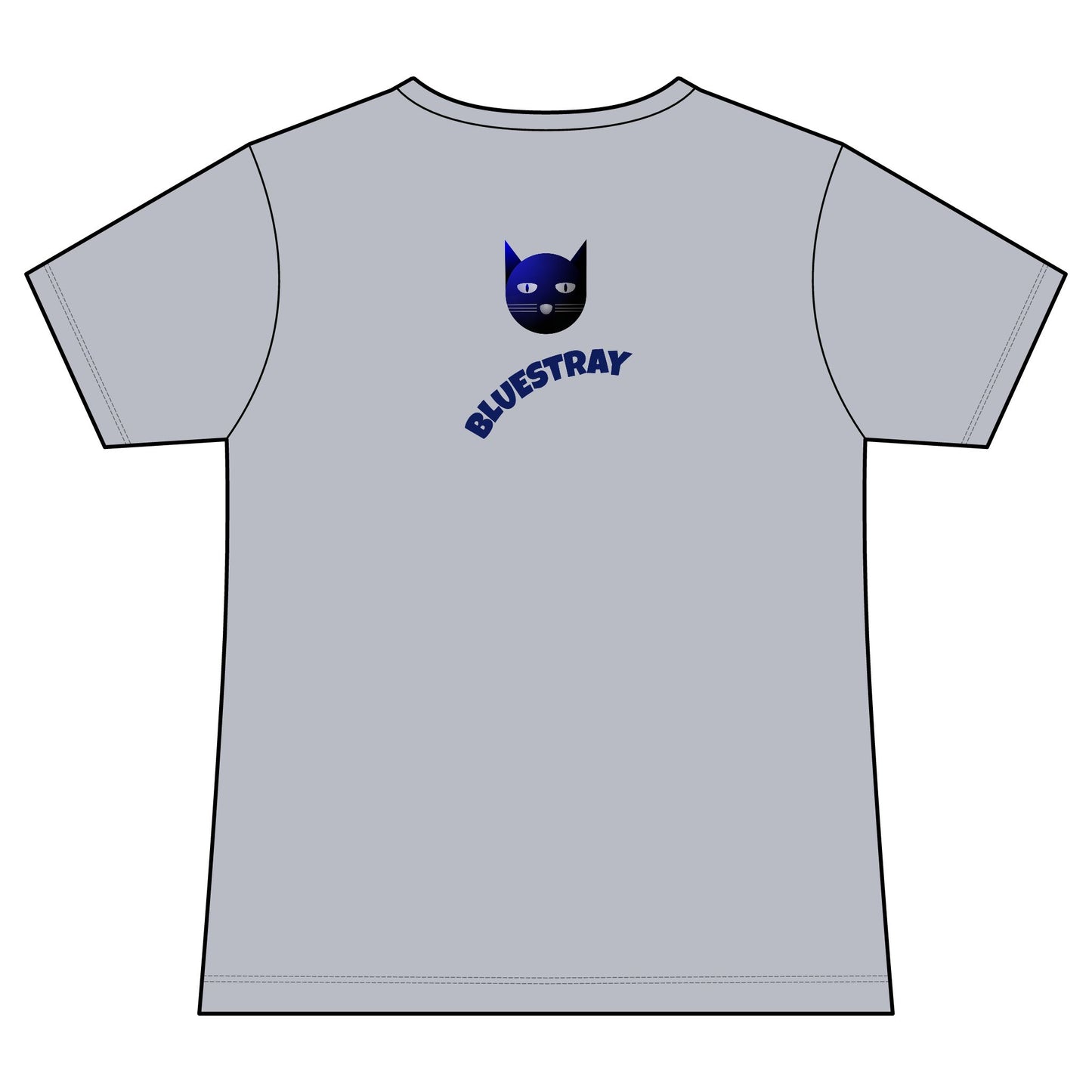 Bluestray Cat V-Neck Tee — Women's Graphic Cat Shirt