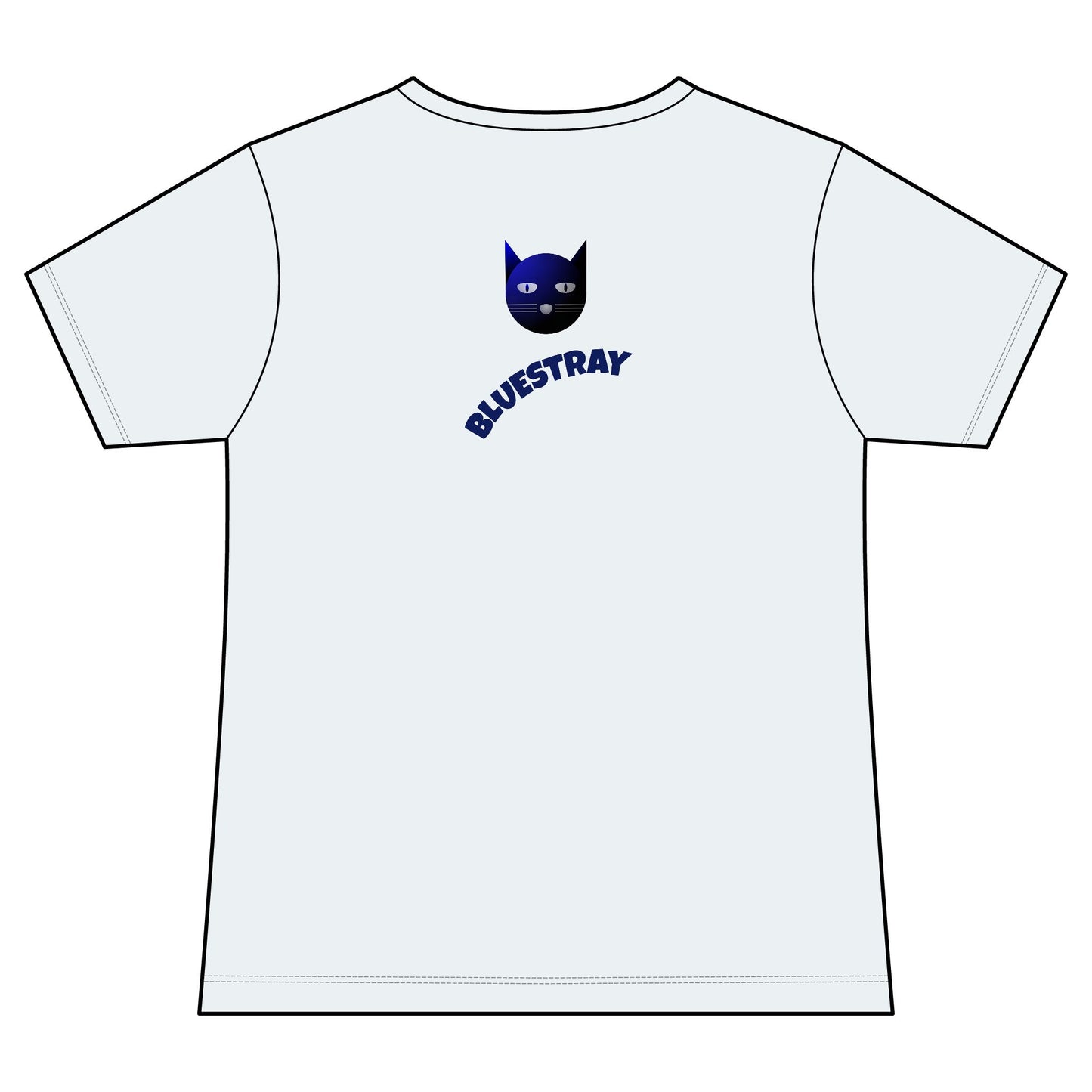 Bluestray Cat V-Neck Tee — Women's Graphic Cat Shirt