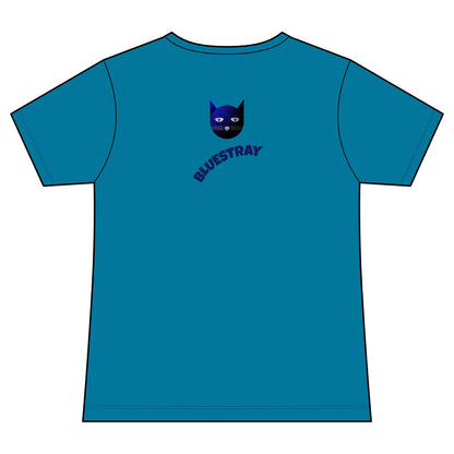 Bluestray Cat V-Neck Tee — Women's Graphic Cat Shirt