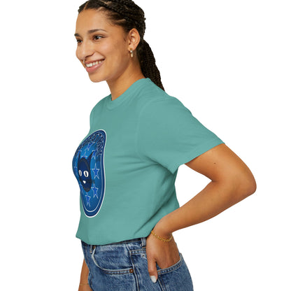 Bluestray Cat Graphic T-Shirt — Retro Star Emblem Tee
