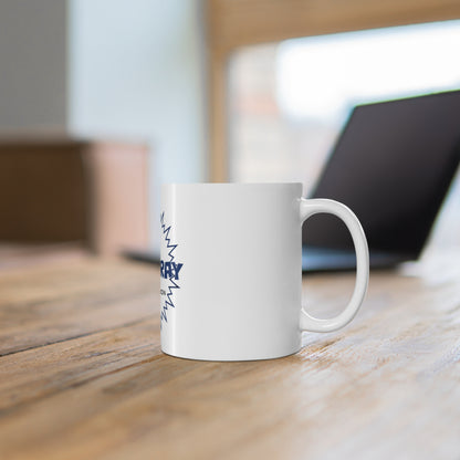 Bluestray Timeless Fashion 11oz Ceramic Mug — Retro Cat Shield Logo