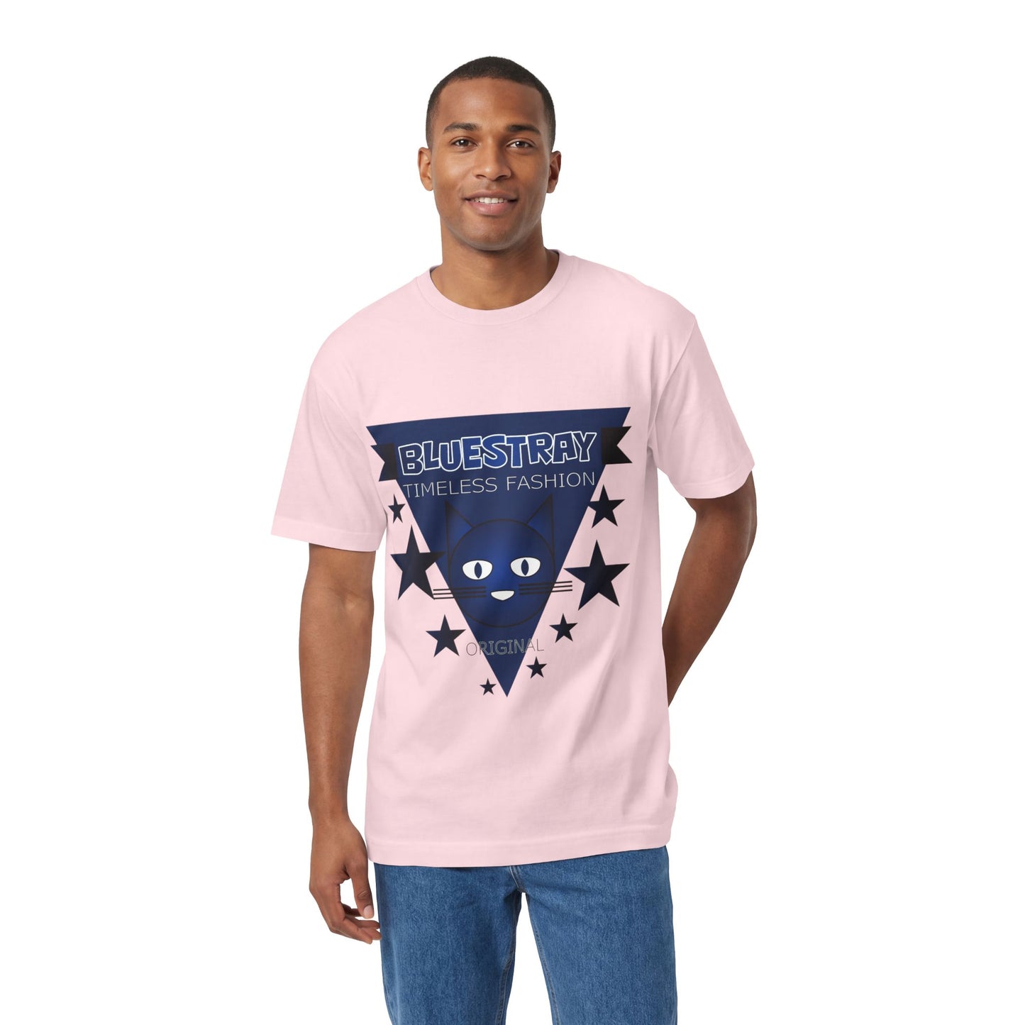 Bluestray Timeless Fashion Tee — Vintage Cat Triangle Logo T‑Shirt