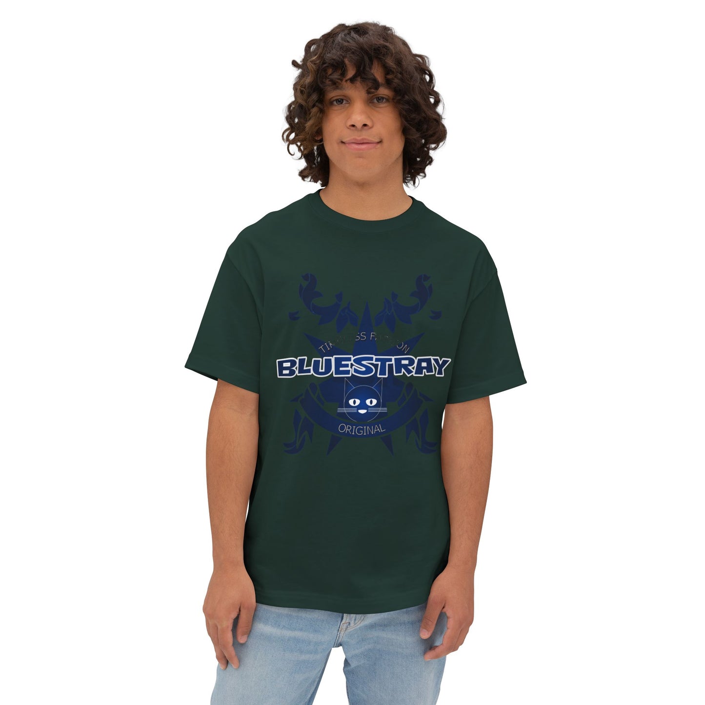 Bluestray Crab Graphic Tee — Oversized Boxy T‑Shirt