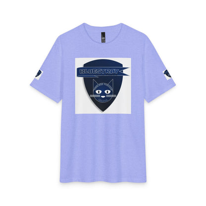 Bluestray Cat Shield T-Shirt — Retro Navy Crest Tee